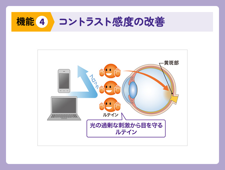 コントラスト感度の改善