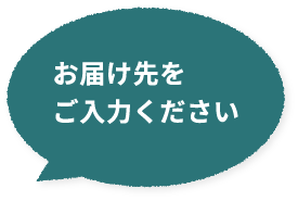 お届け先をご入力ください